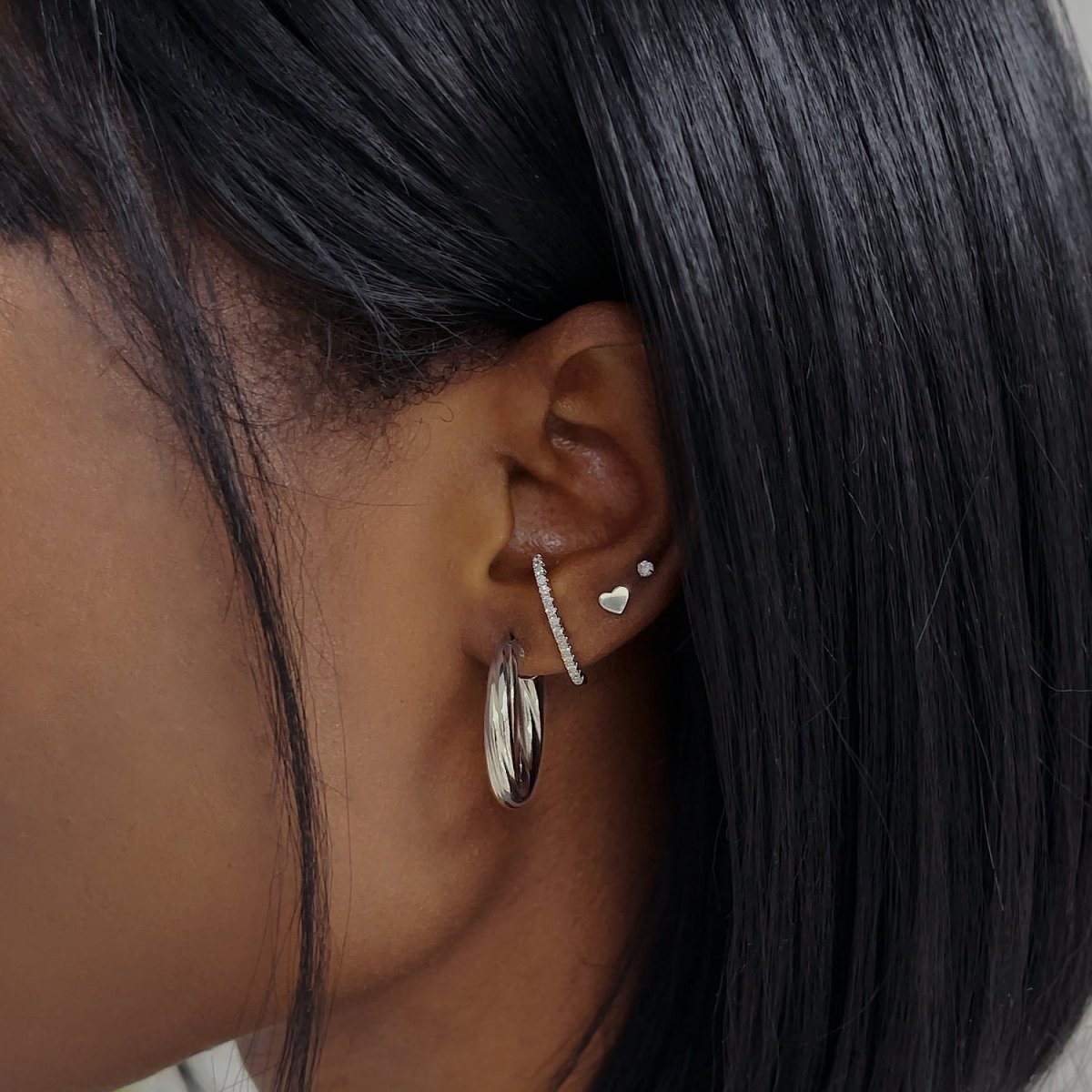 Pave Suspender Earrings