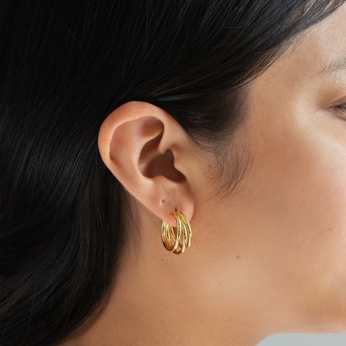 Triple Hoop Earrings