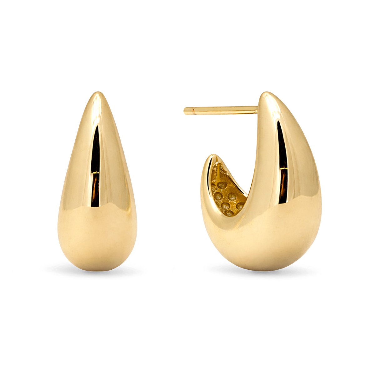 Chunky Tapered Hoop Earrings