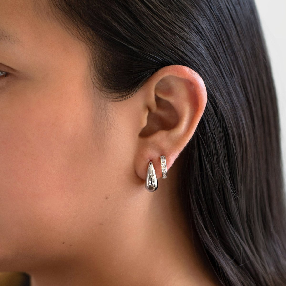 Chunky Tapered Hoop Earrings