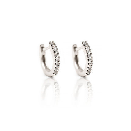 Diamond Huggie Earrings