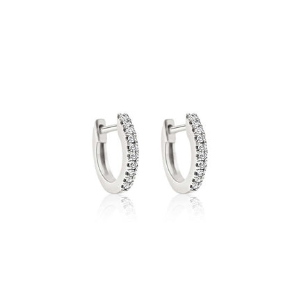 Diamond Huggie Earrings