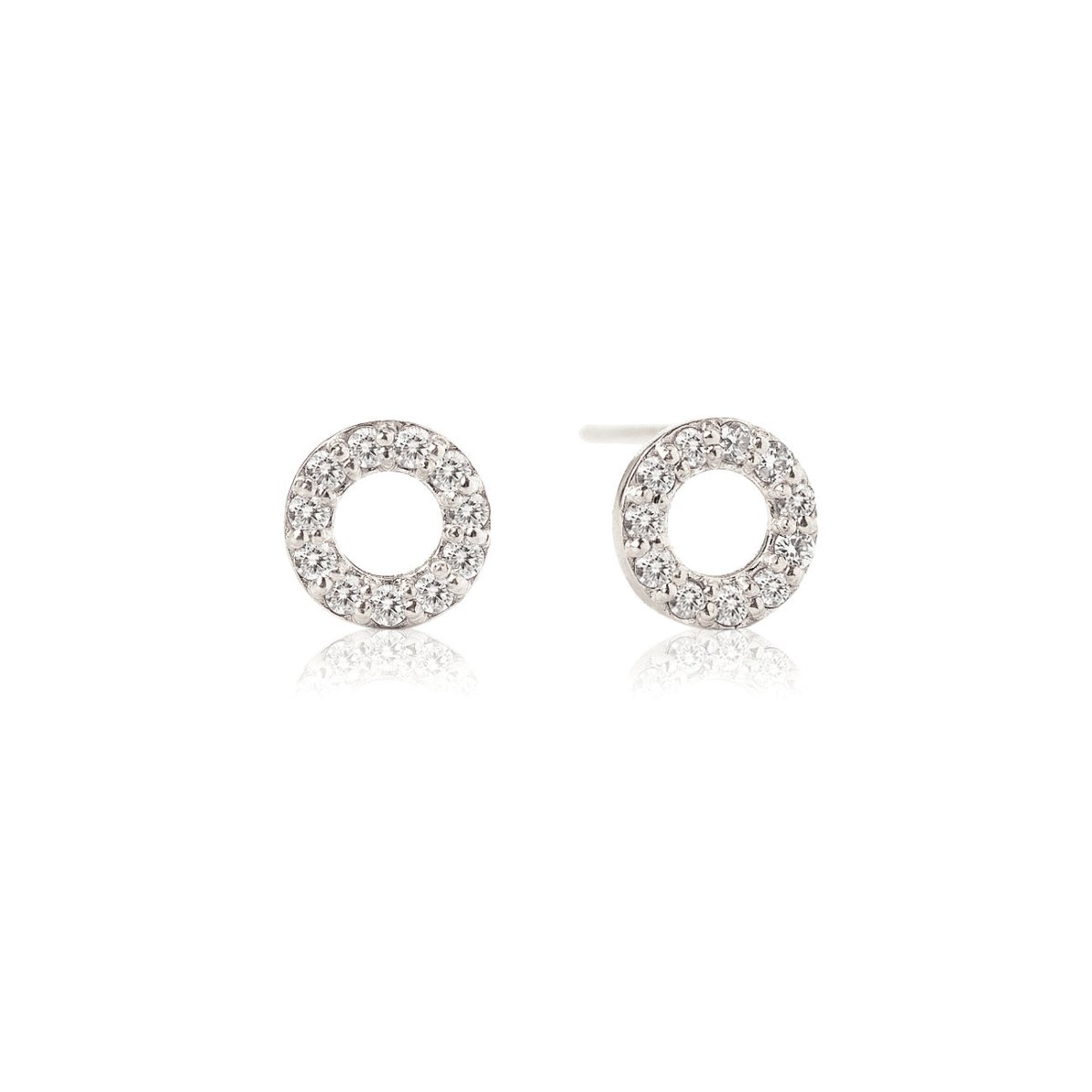 Diamond Circle Studs