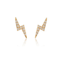 Lightning Bolt Pavé Studs