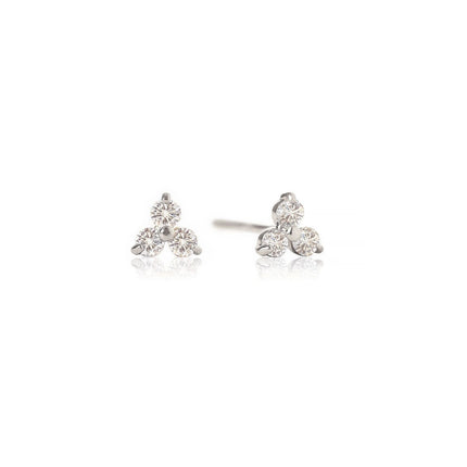 Diamond Clover Studs