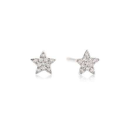 Mini Diamond Star Earrings