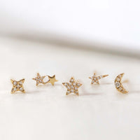 Mini Diamond Star Single Earring