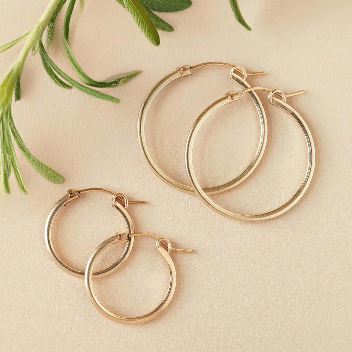 Square Edge Hoops