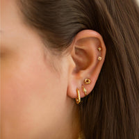 Tiny Starburst Stud Earrings