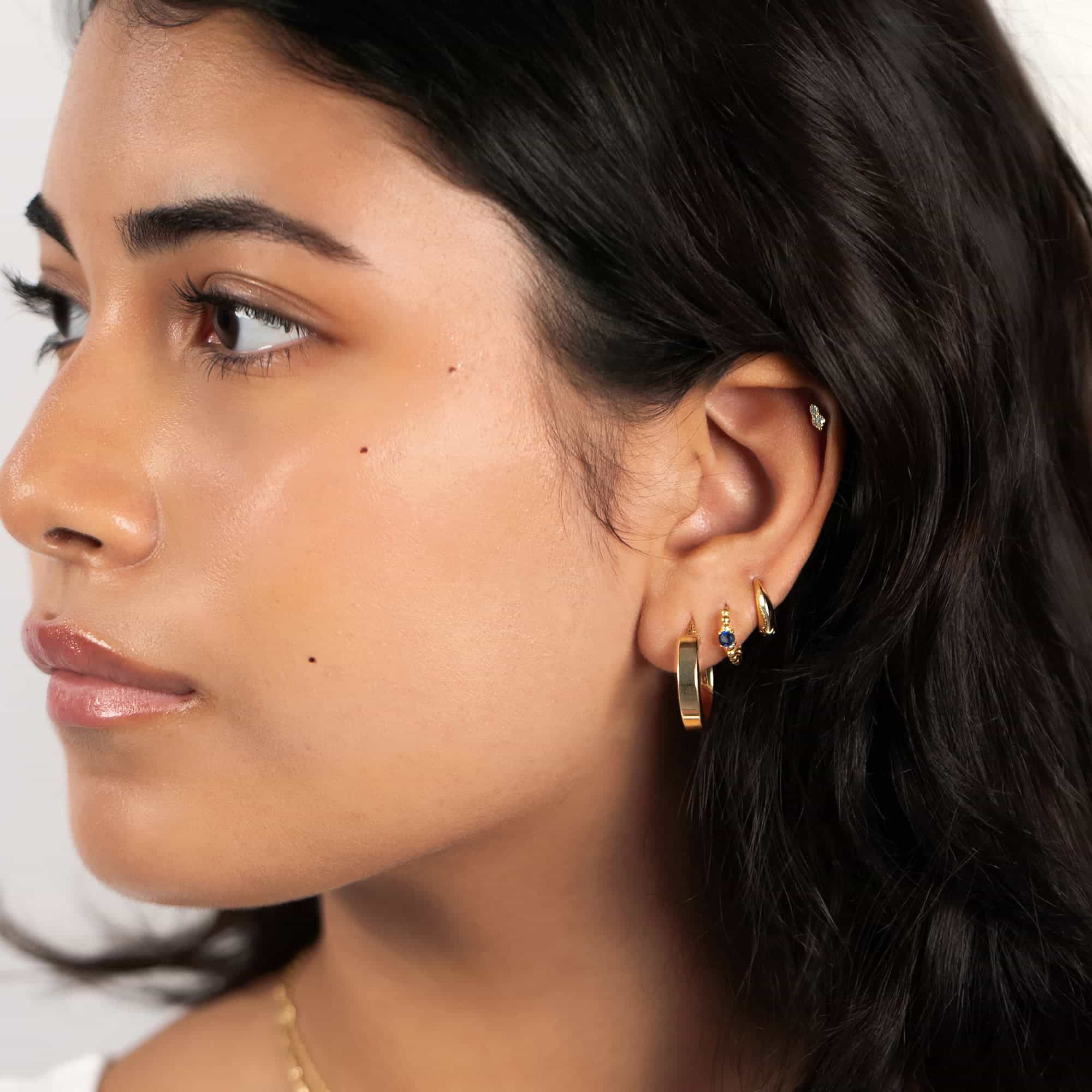 Tiny Pavé Duo Studs