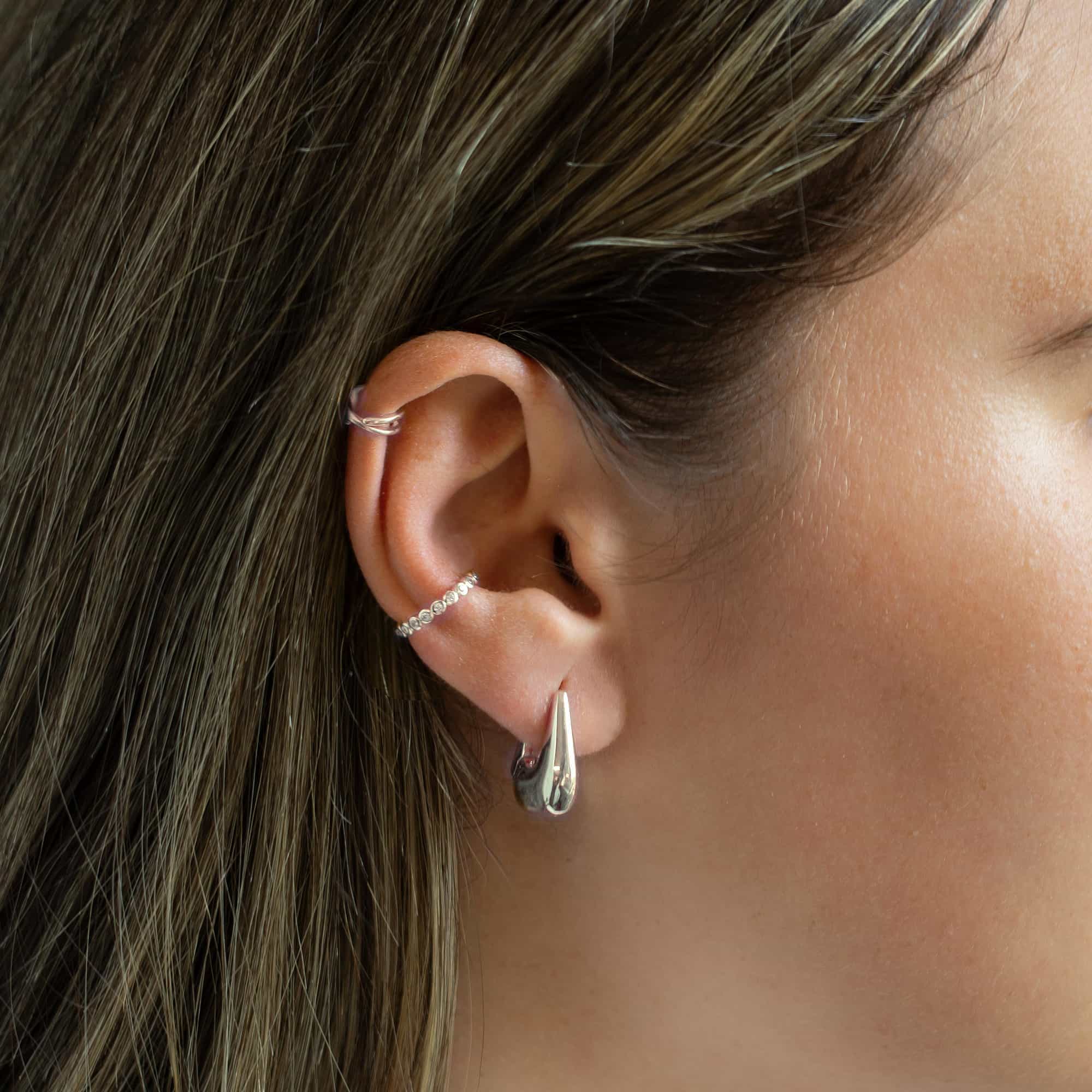 Delta Sculptural Small Hoops