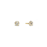 Tiny 14K Gold Star Stud Earrings