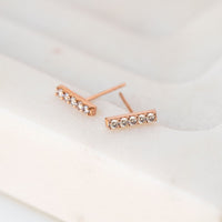 Pavé Bar Studs