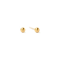 Tiny 14K Solid Gold Sphere Studs