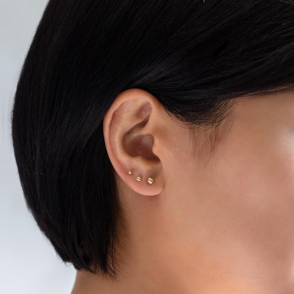 14K Gold Screw Back Earrings, Screwback Earrings | AMYO