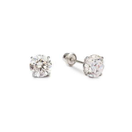 White Sapphire Studs