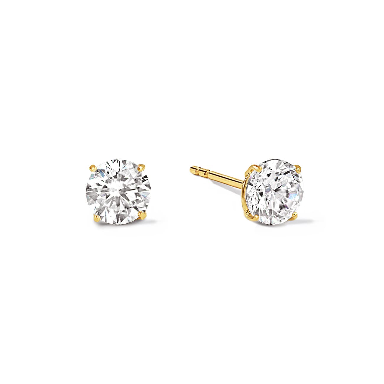 White Sapphire Studs