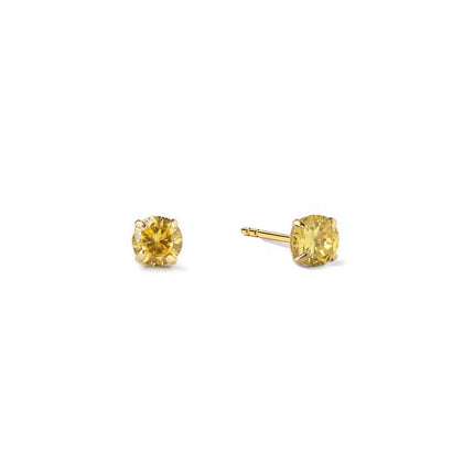 Birthstone Tiny Studs Citrine