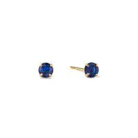 Birthstone Tiny Studs Blue Sapphire