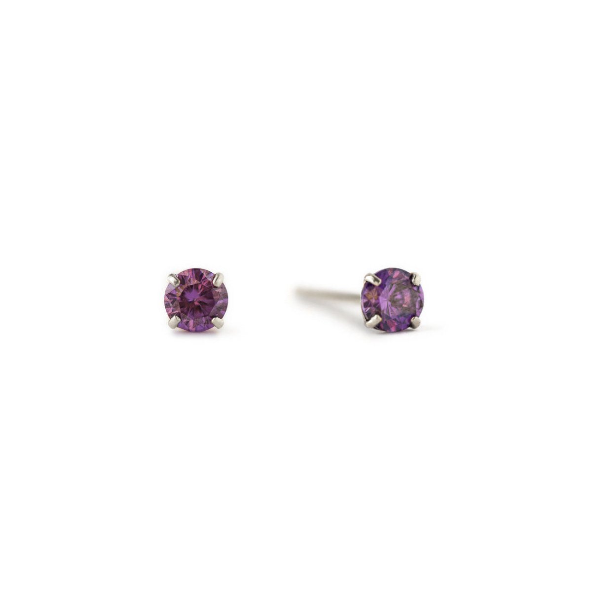 Birthstone Tiny Studs Alexandrite