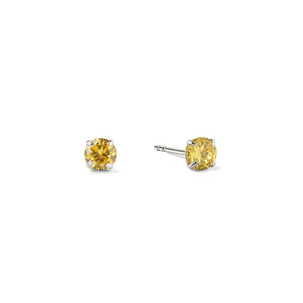 Birthstone Tiny Studs Citrine