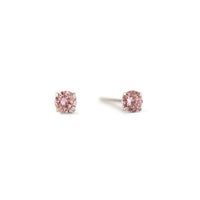 Birthstone Tiny Studs Pink