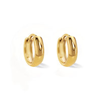 14K Gold Boyfriend Huggie Earrings