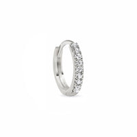 Single Thin Pave Huggie