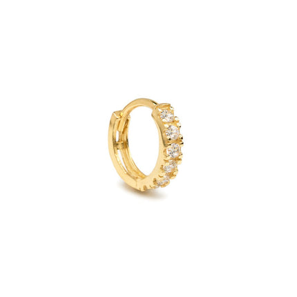 Pave Huggie Single Earring