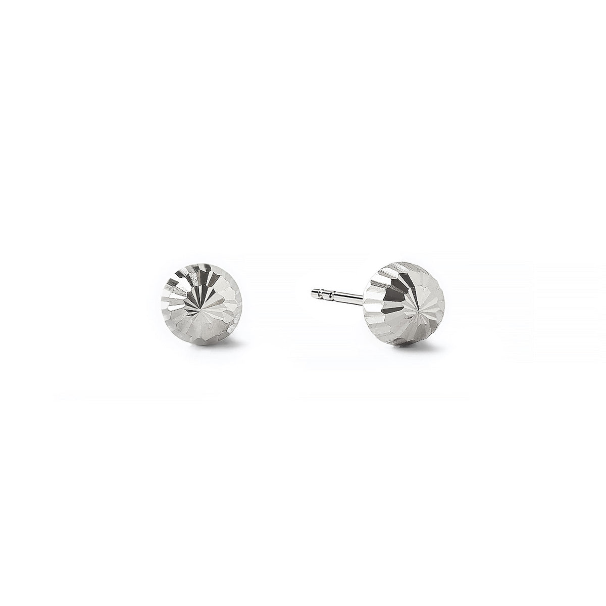 Faceted Ball Studs 14K