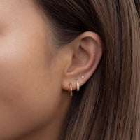 Tiny Diamond Stud Earrings