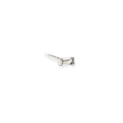 Tiny Baguette Single Stud