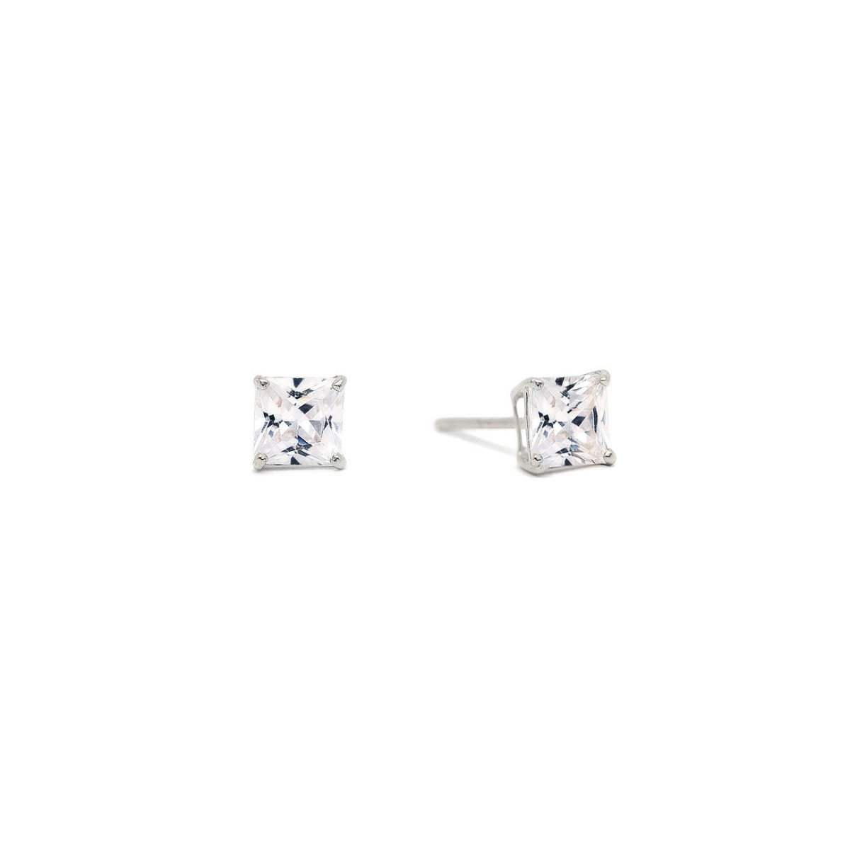 Princess Cut Studs