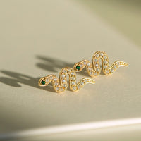 Snake Pavé Studs