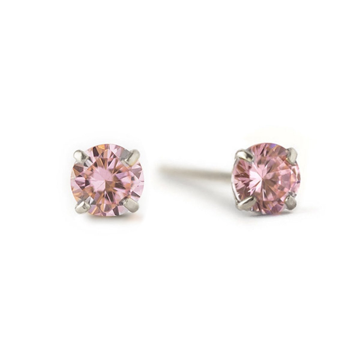 Birthstone Studs Pink