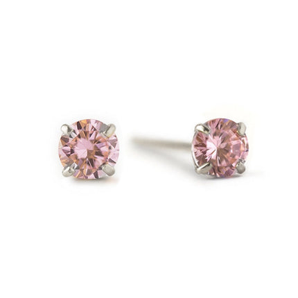 Birthstone Studs Pink