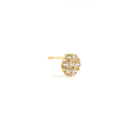 Tiny Pavé Disc Stud