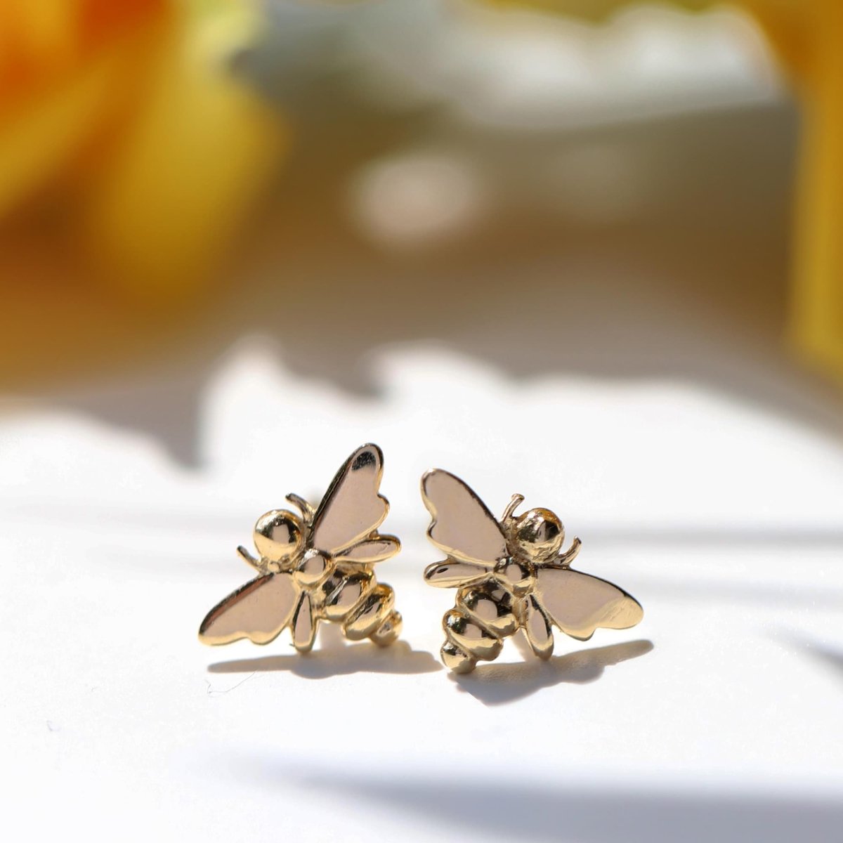 Mini Bee Stud Earrings