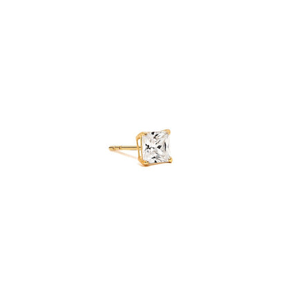 Princess Cut Single Stud