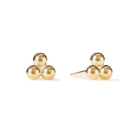 Trinity Ball Stud Earrings