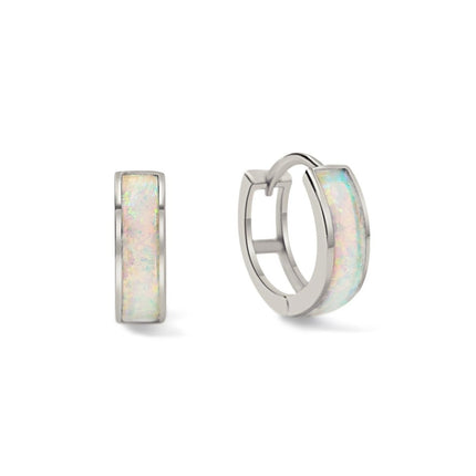 Thick Opal Huggies