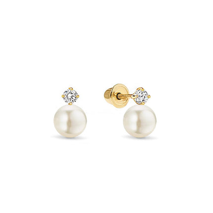 Pearl & Crystal Studs