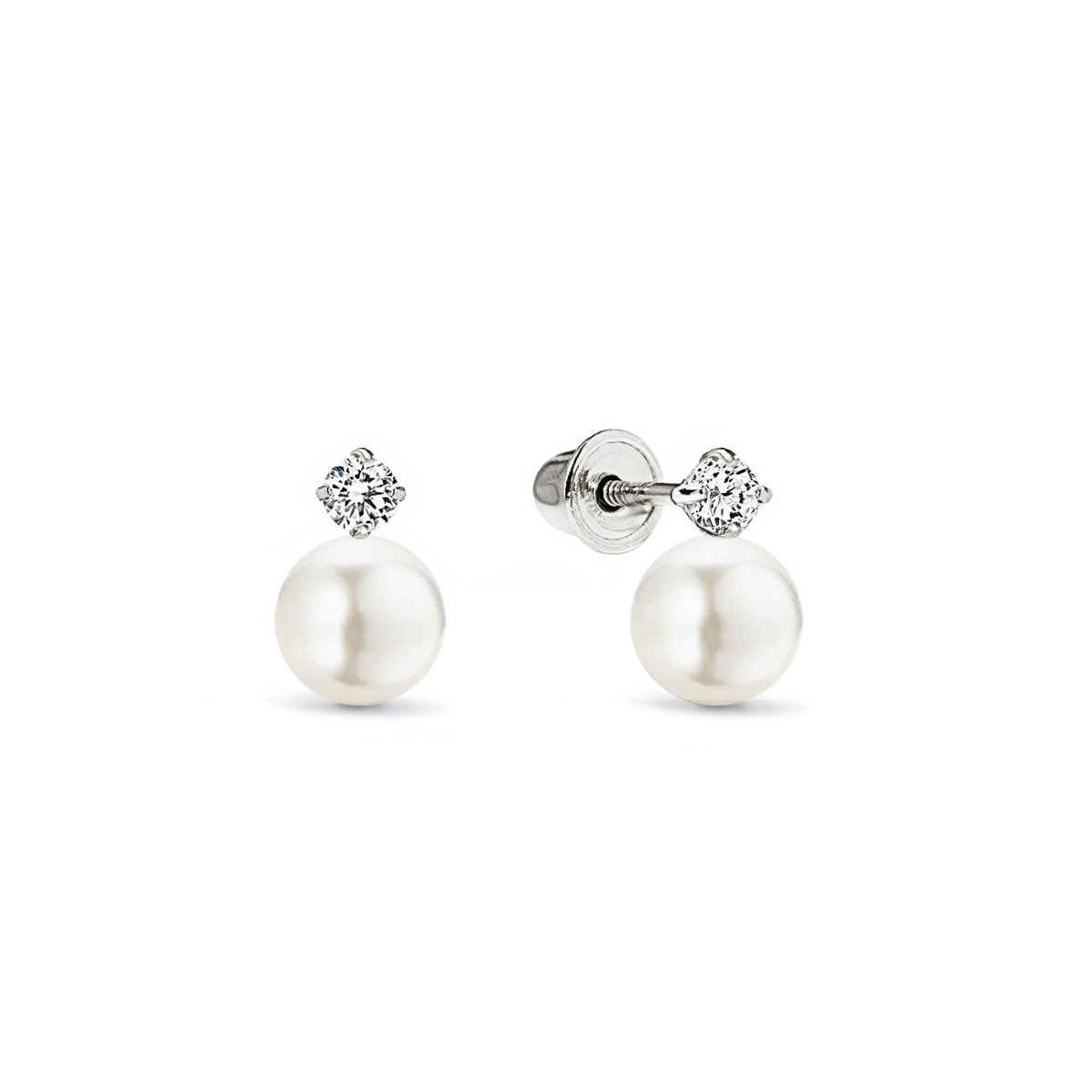 Pearl & Crystal Studs