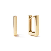 Squared Huggie Earrings