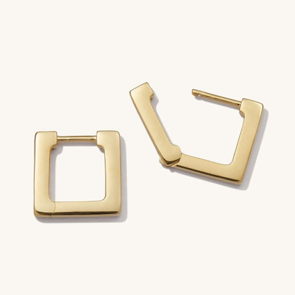 Squared Huggie Earrings