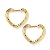 Mini Heart Huggie Hoops