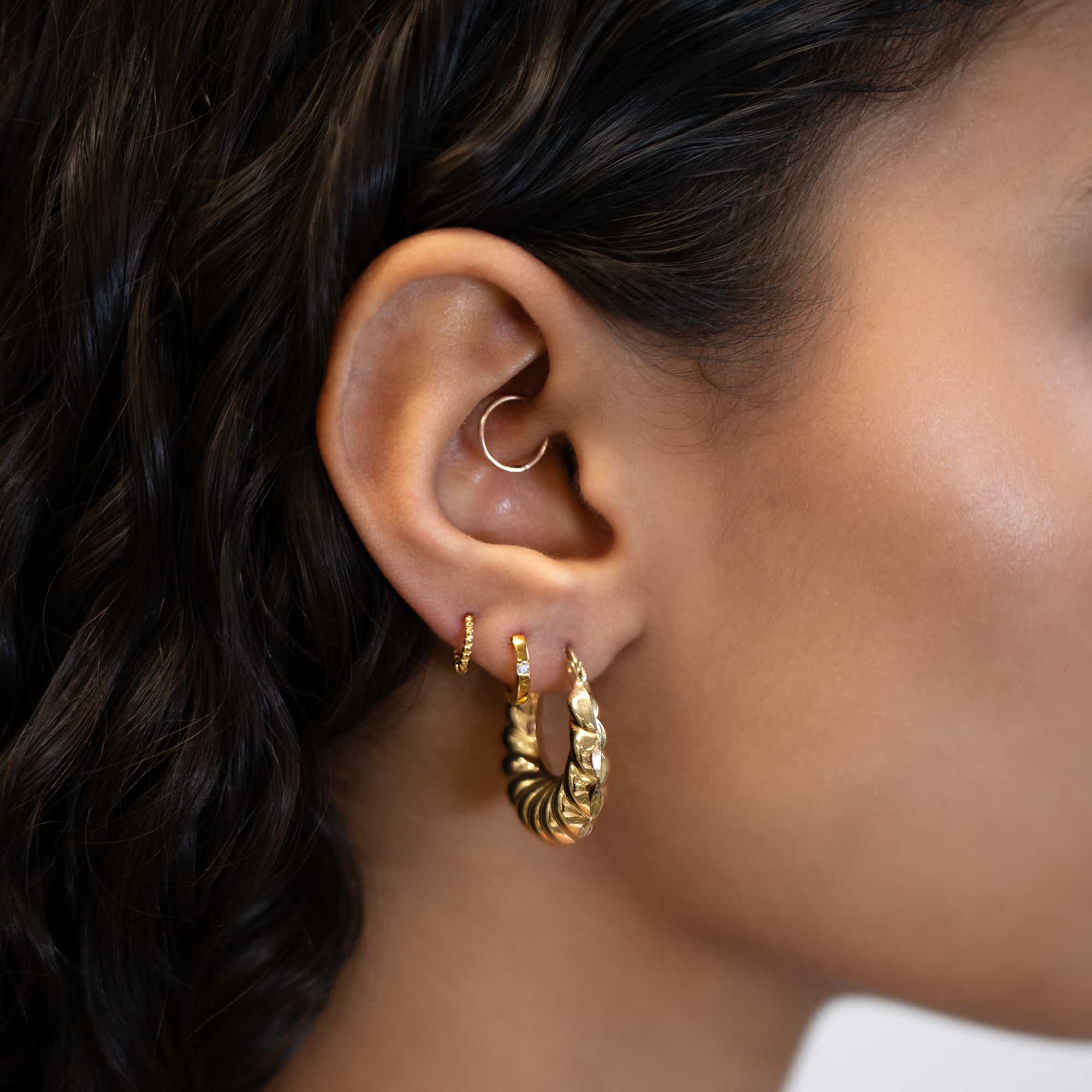 Croissant Bubble Hoops