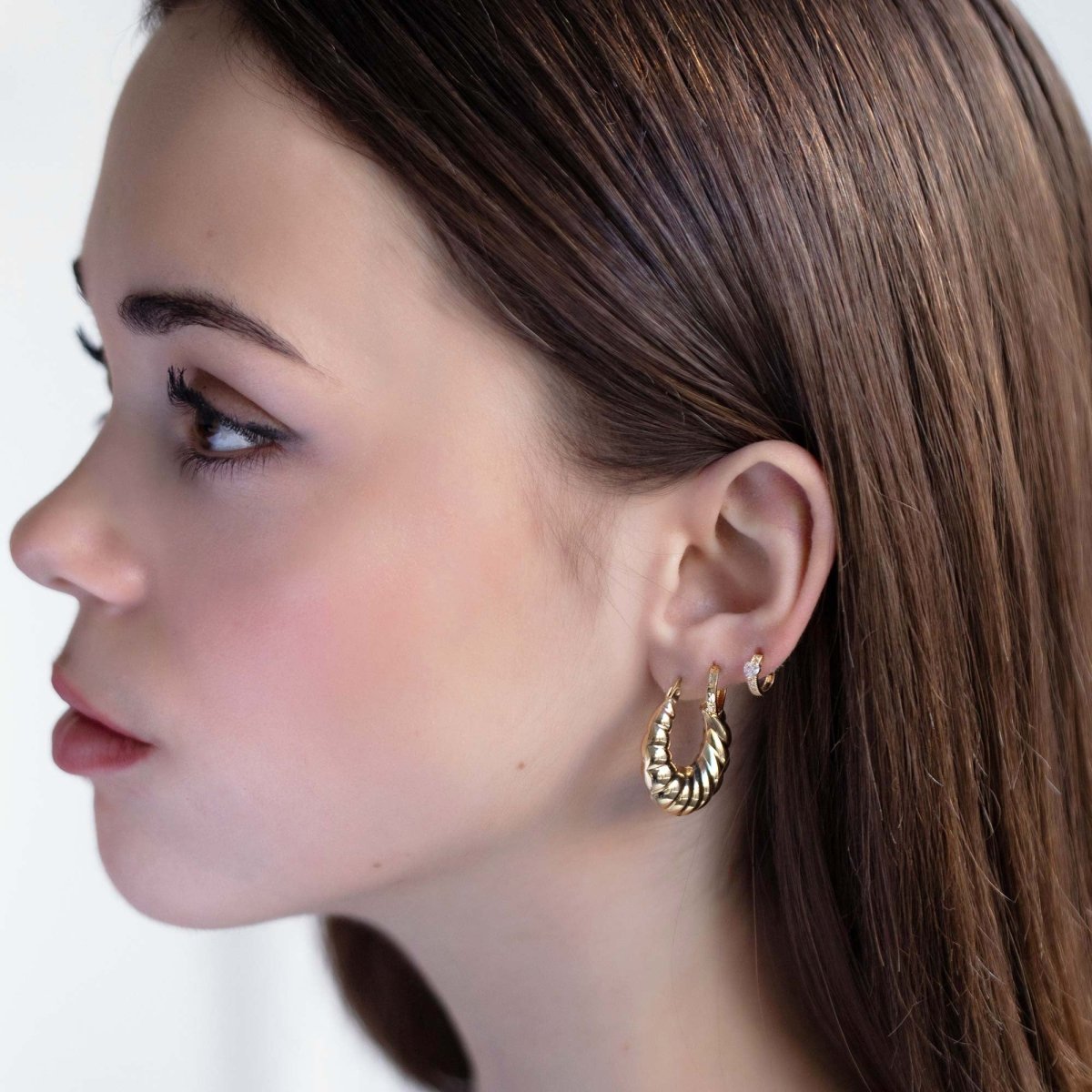 Croissant Bubble Hoops