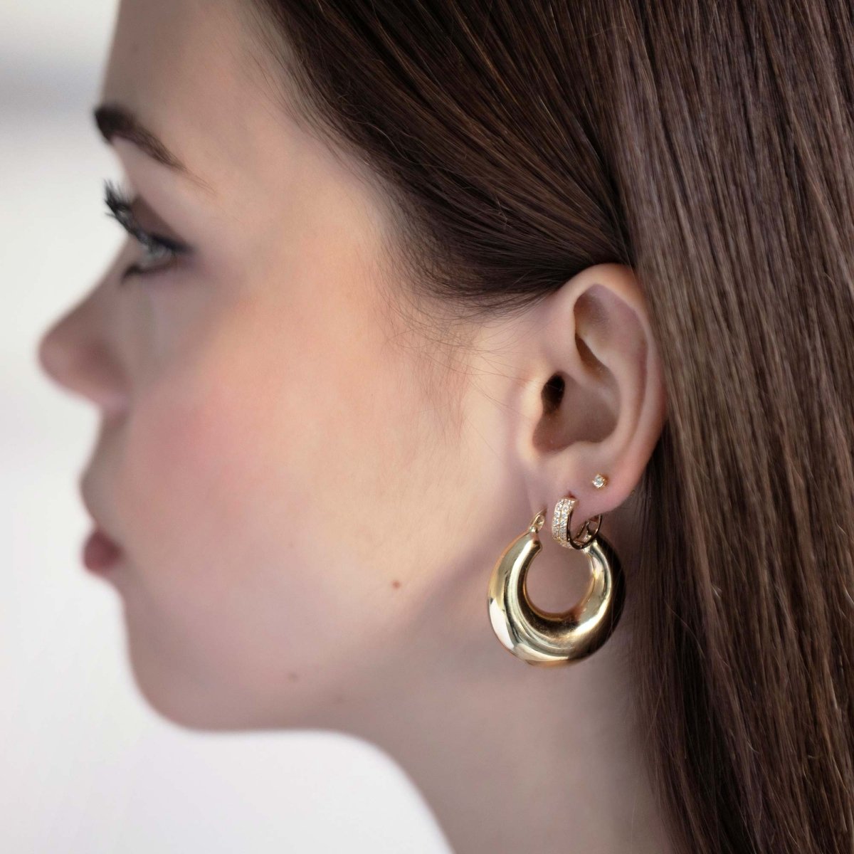 Sculptural Bubble Hoops