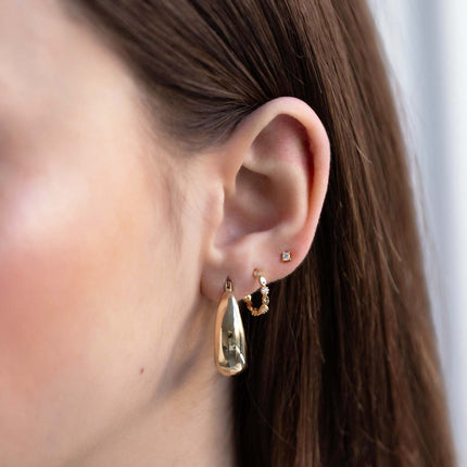 Dainty Ornate C Hoops